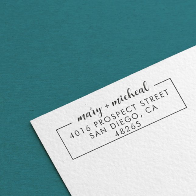 Sello Automático Dirección de retorno de Boda de pareja elegante Mi (Subido por el creador)