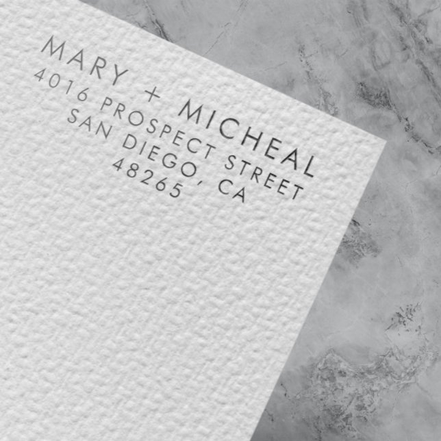 Sello Automático Dirección de retorno de Boda de pareja elegante Mi (Subido por el creador)