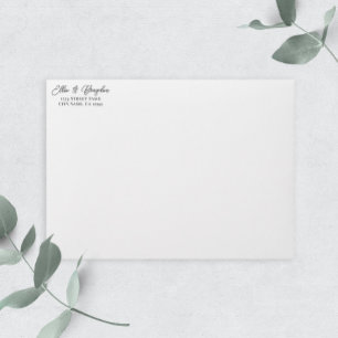 Sello Automático Dirección de retorno de Boda de script romántico a