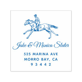 Sello Automático Dirección de retorno de caballos y caballos de equ