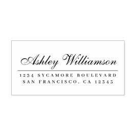 Sello Automático Dirección de retorno de caligrafía elegante