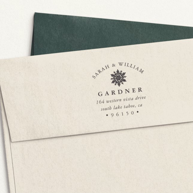 Sello Automático Dirección de retorno de copo de nieve de invierno (Subido por el creador)