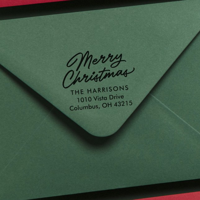 Sello Automático Dirección de retorno de feriado del guión navidad (Subido por el creador)