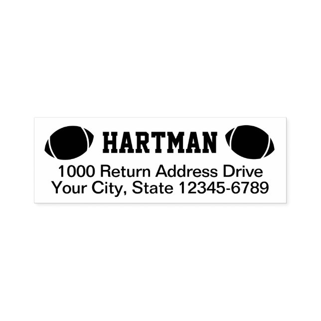 Sello Automático Dirección de retorno de fútbol (Diseño)