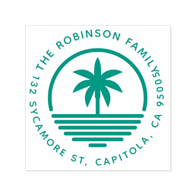 Sello Automático Dirección de retorno de la familia de siluetas de  (Diseño)