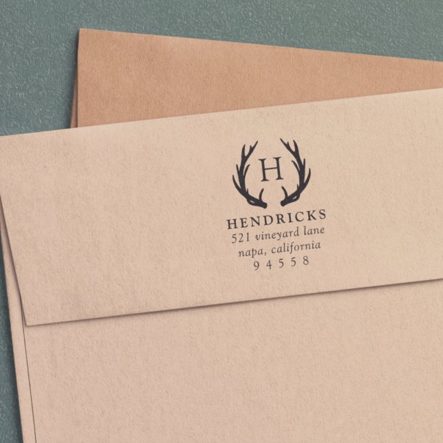 Sello Automático Dirección de retorno de monograma de anclaje ruso (Subido por el creador)