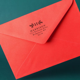 Sello Automático Dirección de retorno de monograma rusos