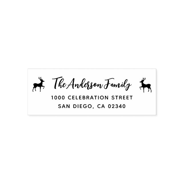 Sello Automático dirección de retorno de navidades modernos (Diseño)