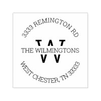 Dirección de retorno de redondeo de monograma mode