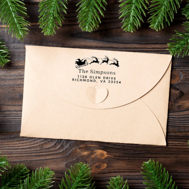 Sello Automático Dirección de retorno de renos de Feliz Navidad San (Subido por el creador)