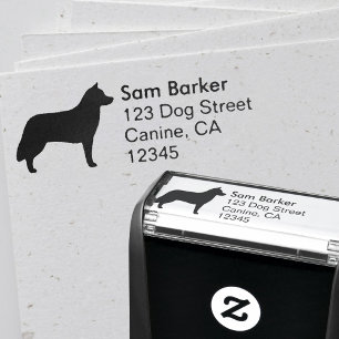 Sello Automático Dirección de retorno de siberiana Husky Dog Raza S