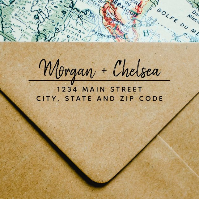 Sello Automático Dirección de retorno del Boda de caligrafía rusa (Subido por el creador)