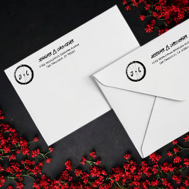 Sello Automático Dirección de retorno del Boda del motociclista mod