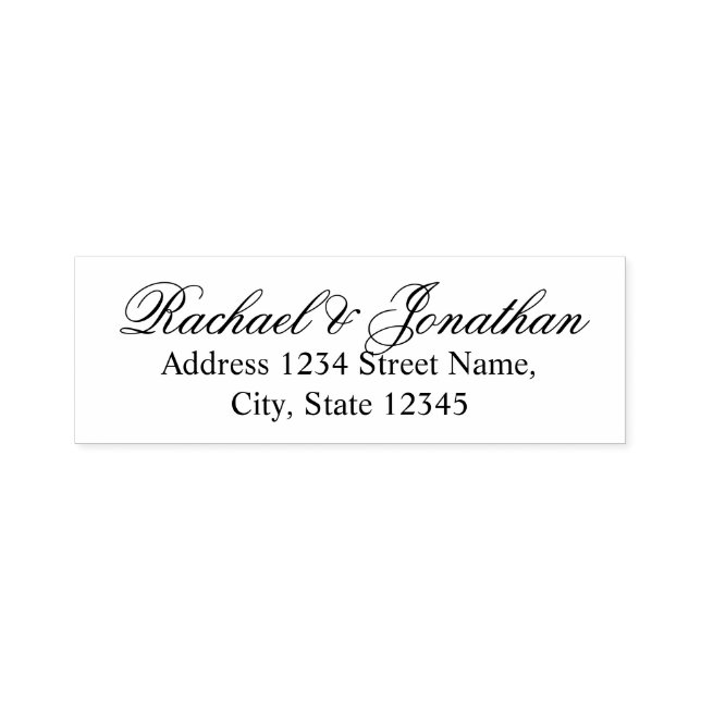 Sello Automático Dirección de retorno elegante (Diseño)