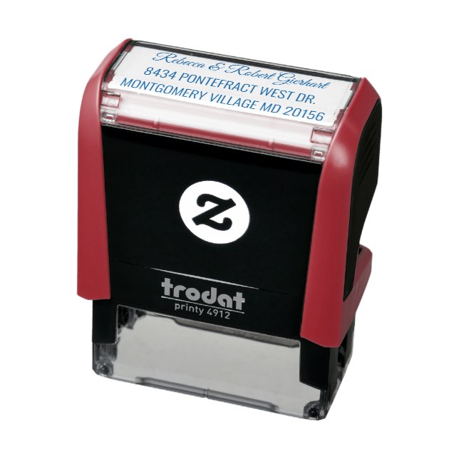 Sello Automático Dirección de retorno elegante de escritura moderna (Producto)