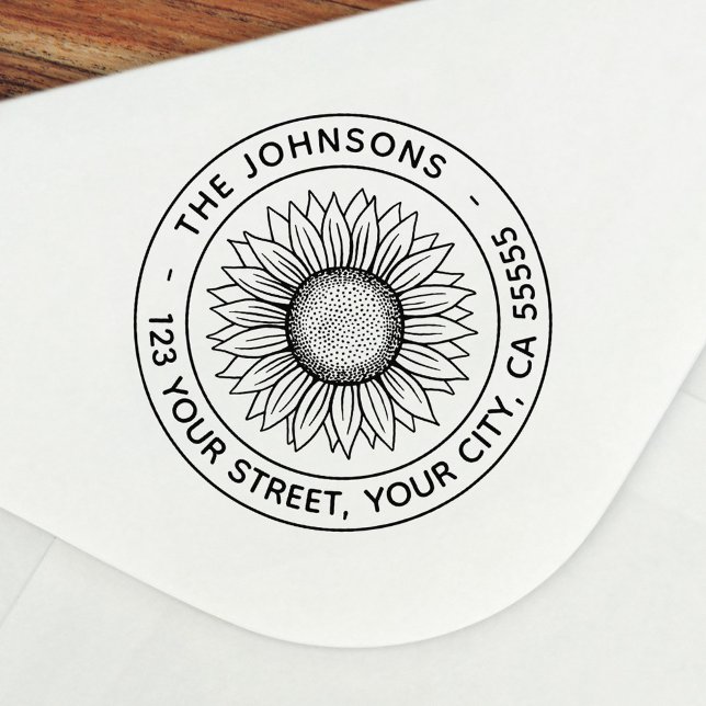 Sello Automático Dirección de retorno moderna del girasol (Subido por el creador)