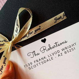 Sello Automático Dirección de retorno Nombre de guión Minimalista m