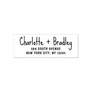 Sello Automático Dirección de retorno personal profesional de guión