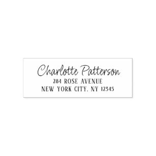 Sello Automático Dirección de retorno personal profesional de guión