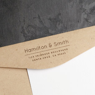 Sello Automático Dirección de retorno profesional elegante y minima