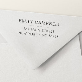 Sello Automático Dirección de retorno profesional moderno Minimalis