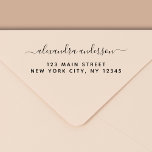 Sello Automático Dirección de retorno profesional o personal elegan<br><div class="desc">Typografía de escritura cursiva moderna y elegante Invitación a la boda Retorno dirección autotinta que es ideal para guardar la fecha, RSVP, ducha de novia, Baby Shower, fiesta de cumpleaños o tarjeta de vacaciones o invitación para Navidades. El texto de esta etiqueta de tipografía de escritura moderna con letras a...</div>