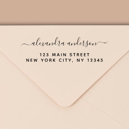 Sello Automático Dirección de retorno profesional o personal elegan