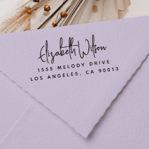 Sello Automático Dirección de retorno profesional o personal elegan