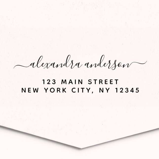 Sello Automático Dirección de retorno profesional o personal elegan (Subido por el creador)