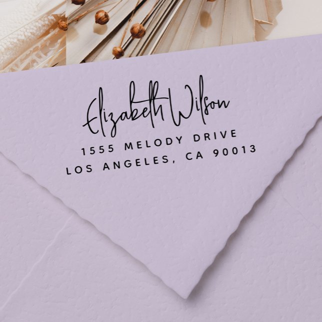 Sello Automático Dirección de retorno profesional o personal elegan (Subido por el creador)