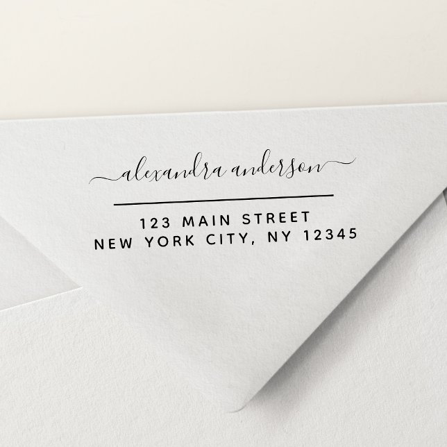 Sello Automático Dirección de retorno profesional o personal elegan (Subido por el creador)