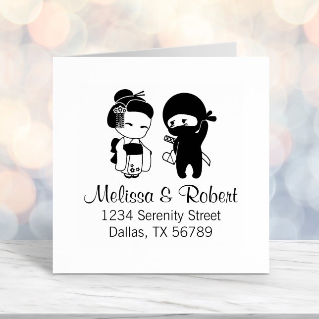 Sello Automático Dirección de Valentine Ninja y Geisha (Subido por el creador)