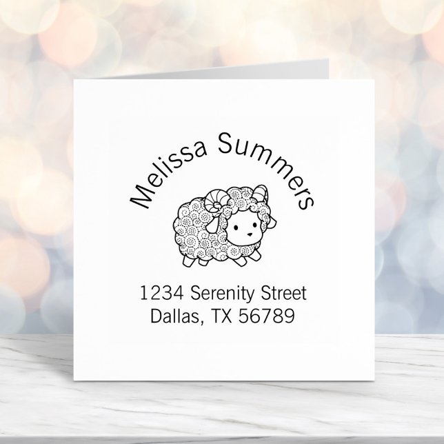 Sello Automático Dirección del Arco de Ram de la Pequeña Oveja con  (Subido por el creador)