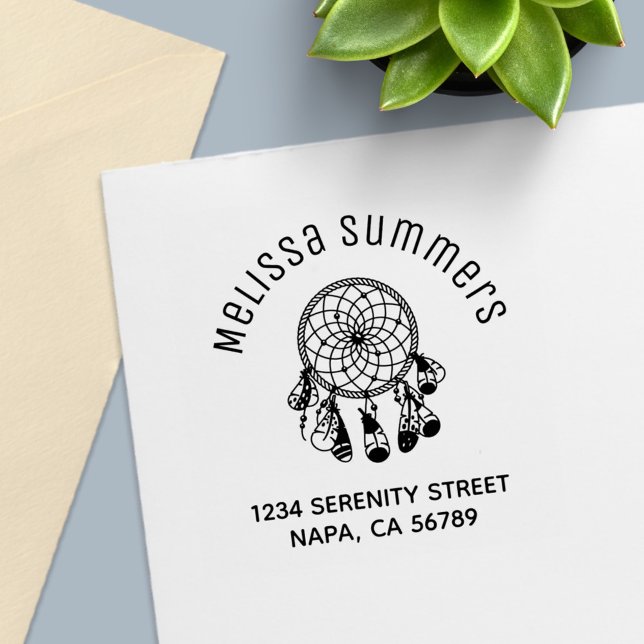 Sello Automático Dirección del Arco Tribal Boho Dreamcatcher (Subido por el creador)