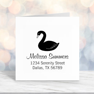 Sello Automático Dirección del cisne negro