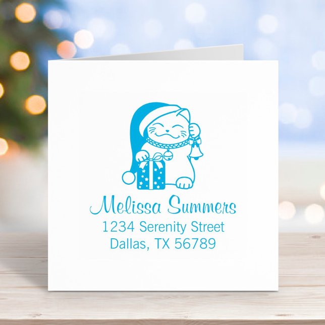 Sello Automático Dirección del gato de Navidad (Subido por el creador)