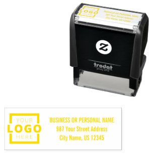 Sello Automático Dirección del logotipo comercial de la empresa per