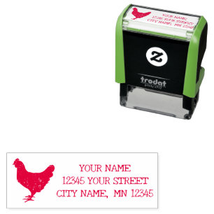 Sello Automático Dirección del personalizado de silueta animal de l