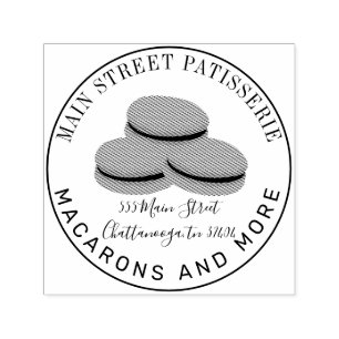 Sello Automático Dirección del restaurante francés Macarons Food Bu