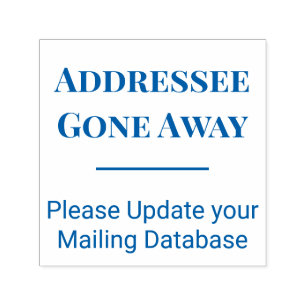 Sello Automático Dirección desaparecida - No en esta dirección