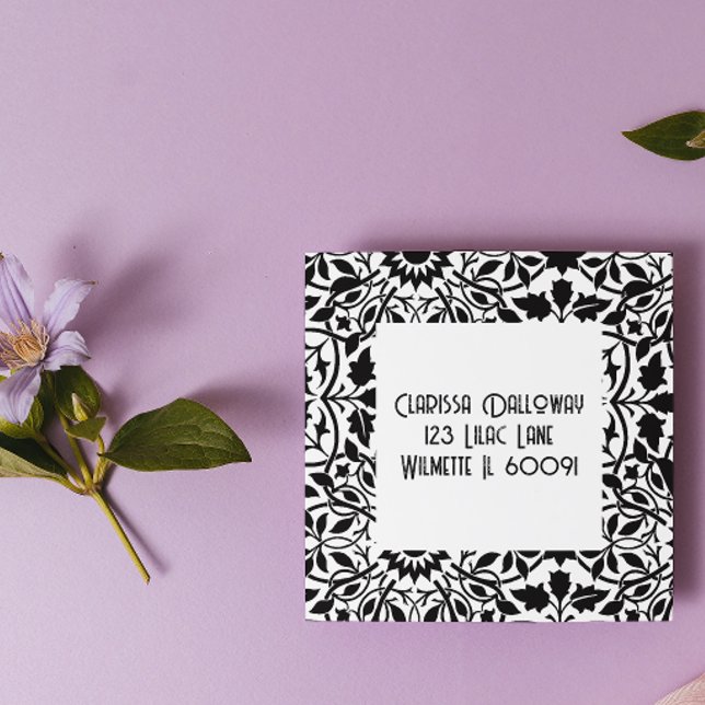 Sello Automático dirección Greenery Damask   (Subido por el creador)