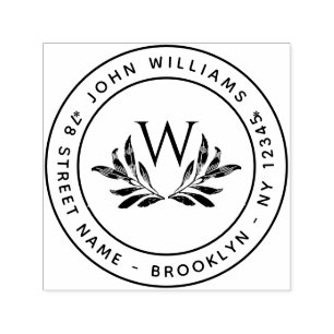 Sello Automático Dirección inicial de retorno de redondeo de monogr