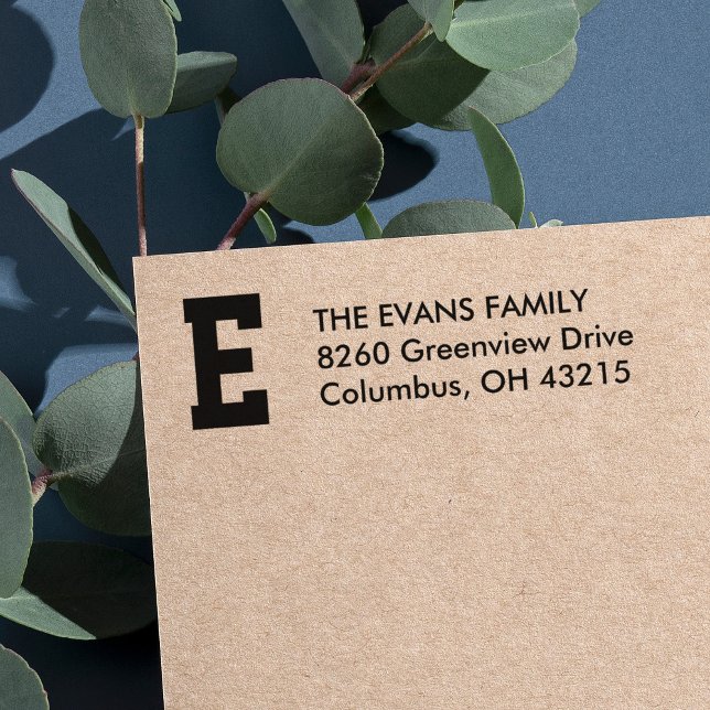 Sello Automático Dirección inicial de retorno simple y deportivo (Subido por el creador)