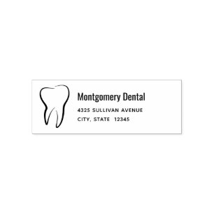 Sello Automático Dirección médica de la clínica de odontología dent