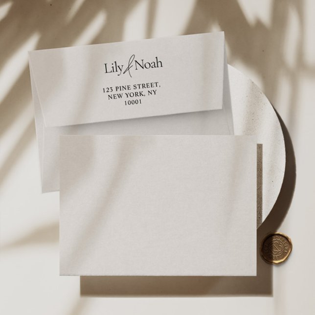 Sello Automático Dirección Minimalista moderna del Boda (Subido por el creador)