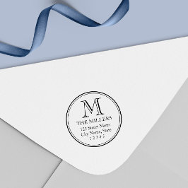 Sello Automático Dirección monográfica de nombre de familia de bord