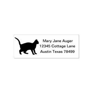 Sello Automático Dirección personal personalizada del gato del gato