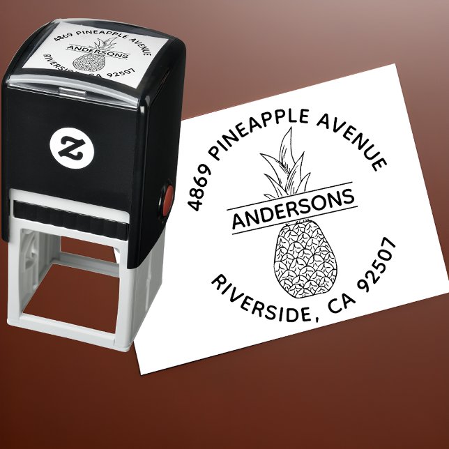 Sello Automático Dirección personalizada de devolución de piña redo (Subido por el creador)