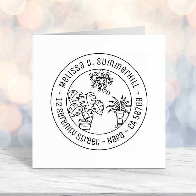 Sello Automático Dirección redonda de hobby de amas de casa (Subido por el creador)