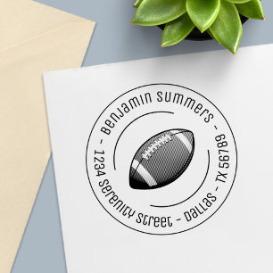 Sello Automático Dirección redonda de la pelota de fútbol estadouni